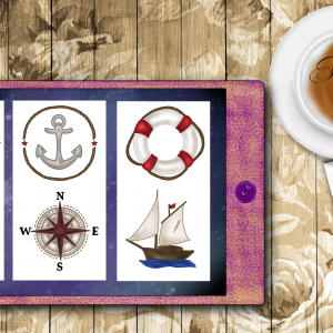Digital Sticker Set Maritim Stil