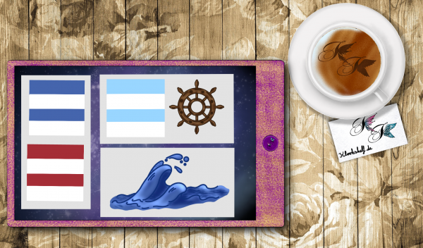 Digital Sticker Set Maritim Stil – Bild 4