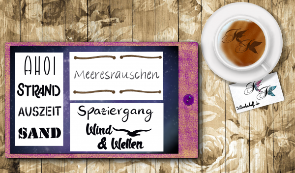Digital Sticker Set Maritim Stil – Bild 5