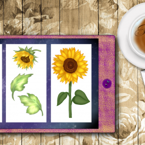 Digital Sticker Set Sonnenblumen / Sunflower Set