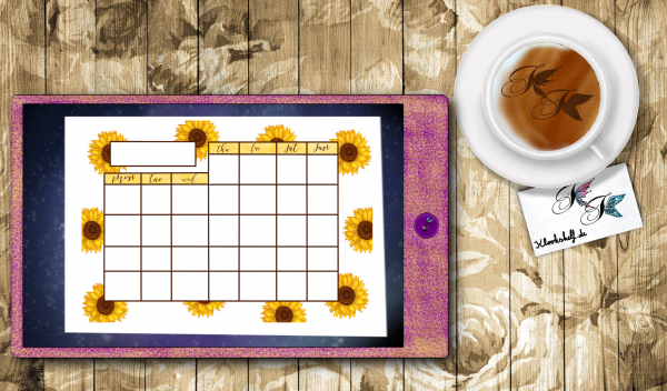 Digital Sticker Set Sonnenblumen / Sunflower Set – Bild 12