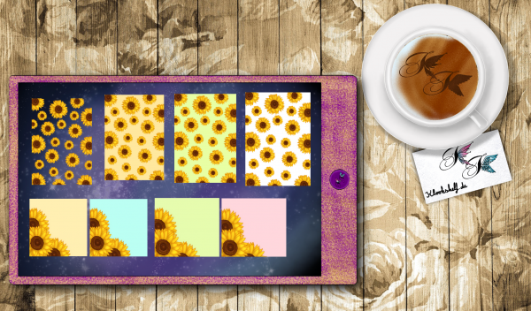 Digital Sticker Set Sonnenblumen / Sunflower Set – Bild 13