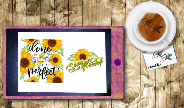 Digital Sticker Set Sonnenblumen / Sunflower Set – Bild 17