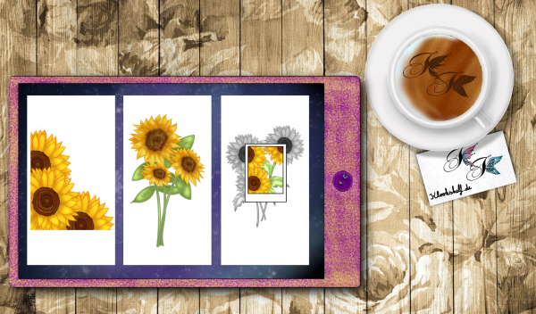 Digital Sticker Set Sonnenblumen / Sunflower Set – Bild 3