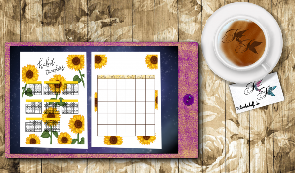 Digital Sticker Set Sonnenblumen / Sunflower Set – Bild 6