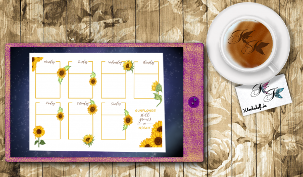 Digital Sticker Set Sonnenblumen / Sunflower Set – Bild 7
