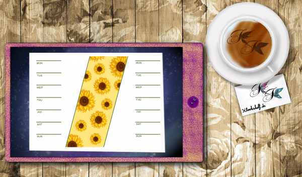 Digital Sticker Set Sonnenblumen / Sunflower Set – Bild 8