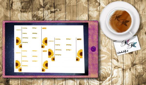 Digital Sticker Set Sonnenblumen / Sunflower Set – Bild 9