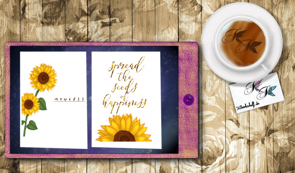 Digital Sticker Set Sonnenblumen / Sunflower Set – Bild 11