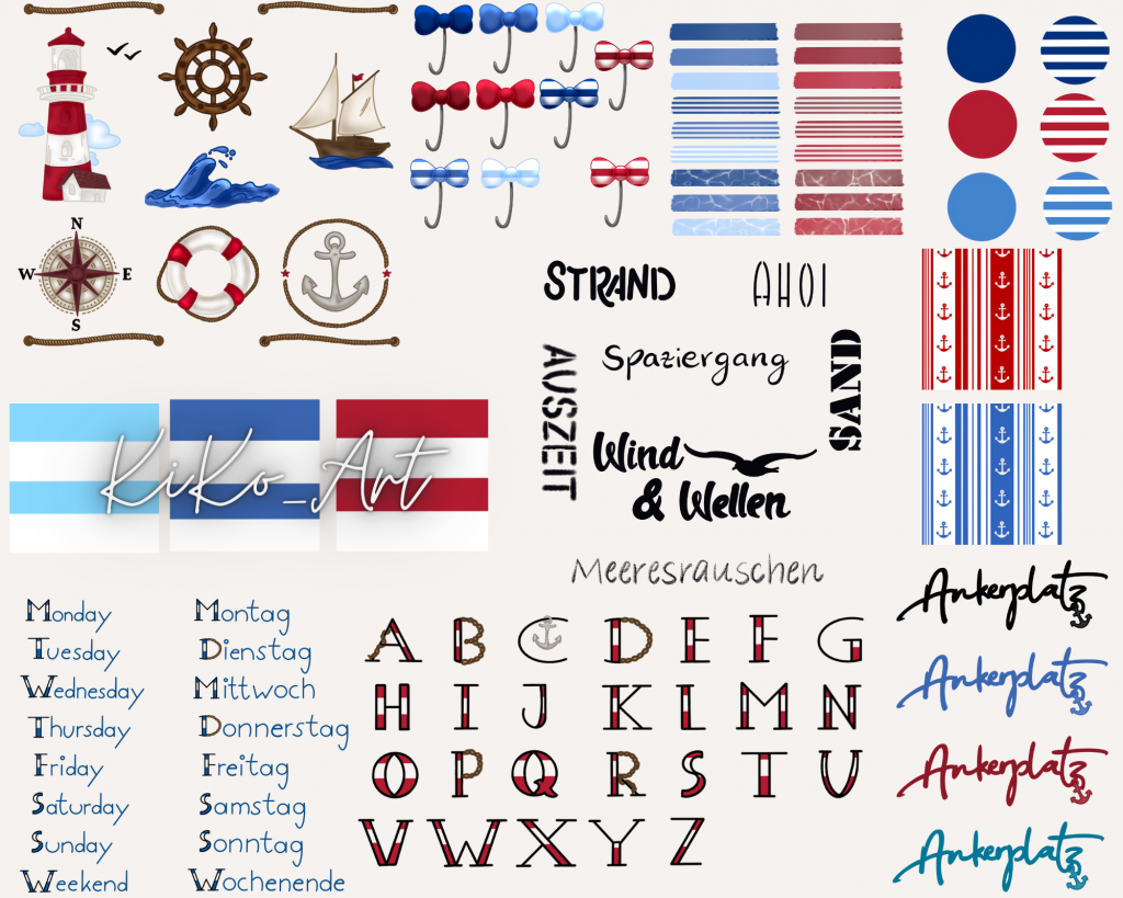 Sticker Maritim, KiKo Art
