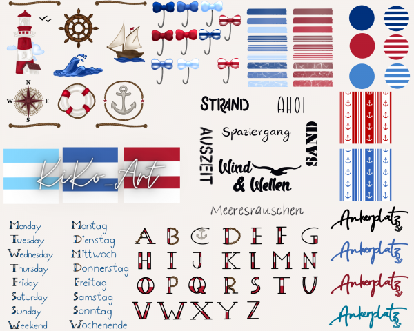 Sticker Maritim, KiKo Art