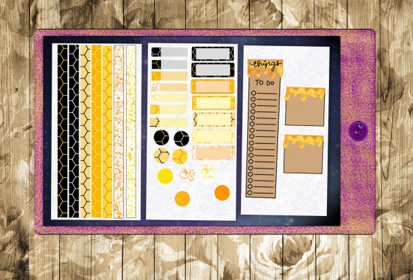 Digitale Sticker Honig Biene – Bild 6