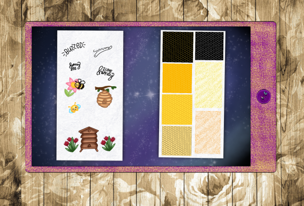 Digitale Sticker Honig Biene – Bild 3