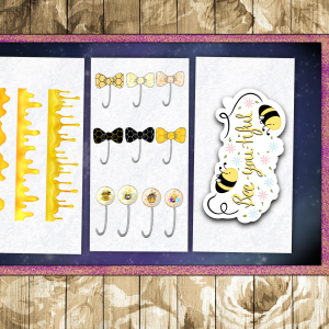 Digitale Sticker Honig Biene