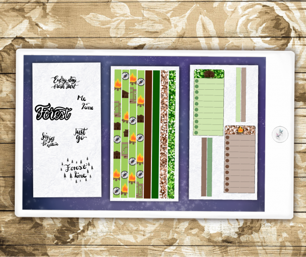 Digital Sticker Set Wandern im Wald – Bild 3