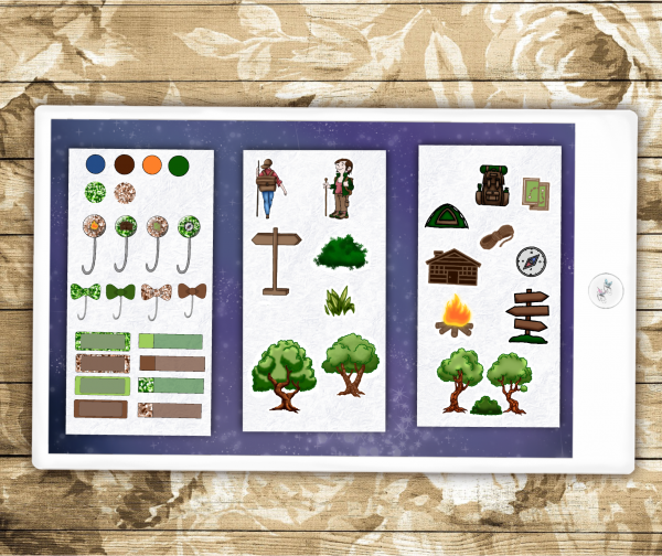 Digital Sticker Set Wandern im Wald – Bild 4