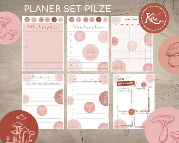Planer Set Pilze – Bild 2