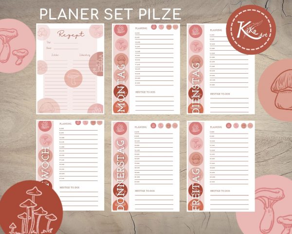 Planer Set Pilze – Bild 3