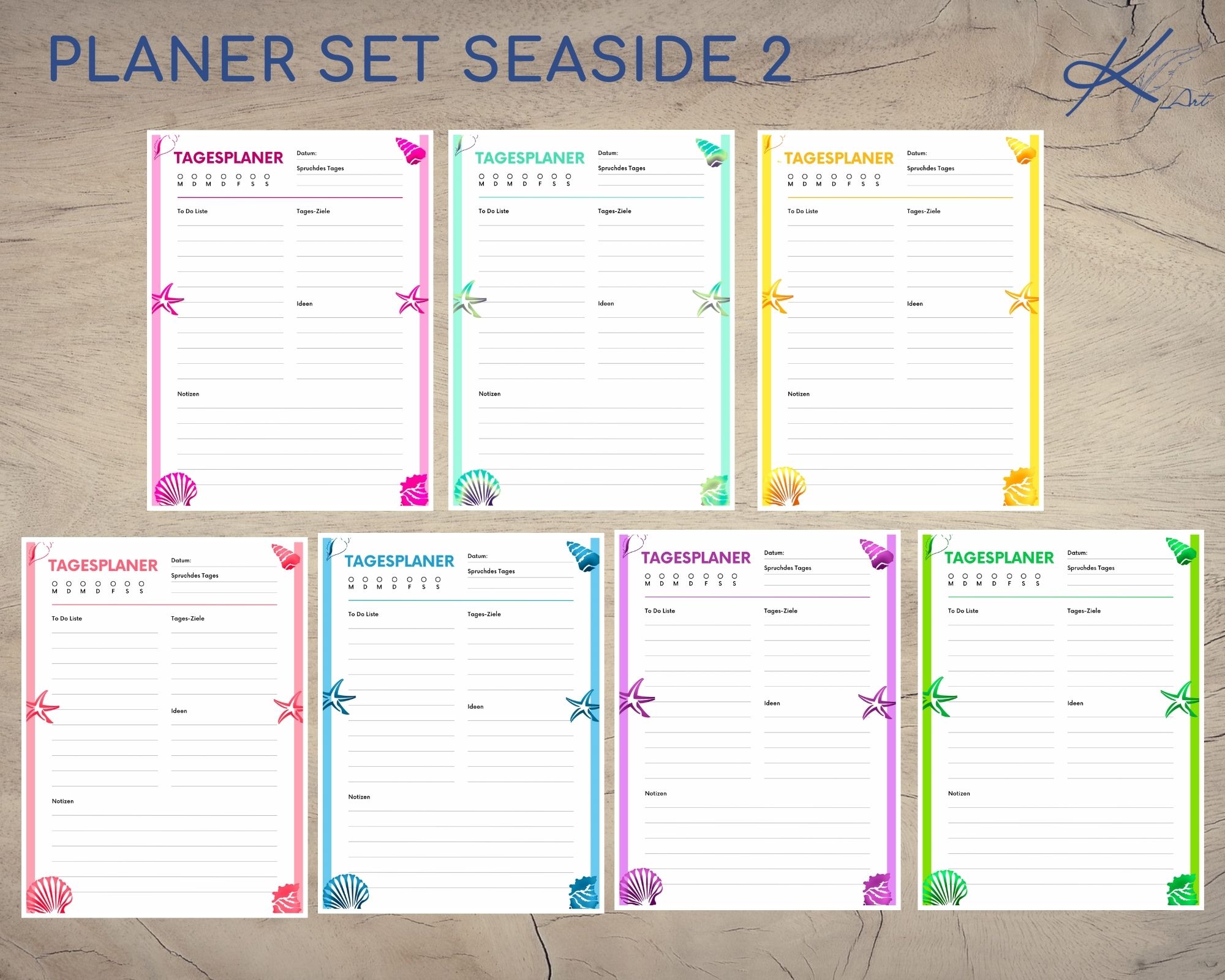 Planer Set Seaside, KiKo Art