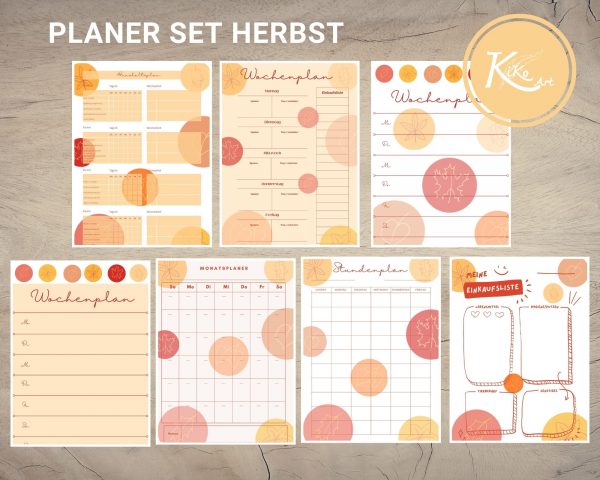 Planer Set Herbst, KiKo Art