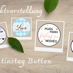 Valentin Button Sticker