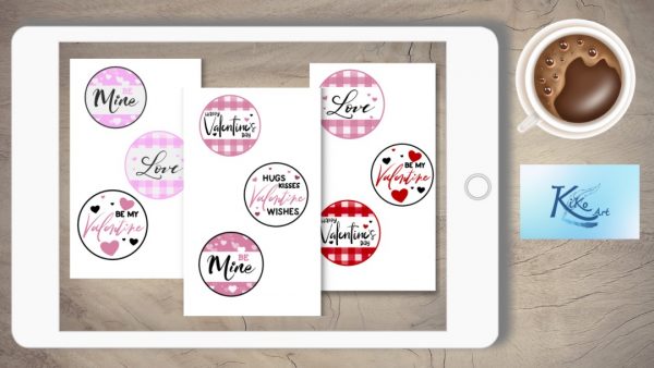 Valentin Button Sticker – Bild 5