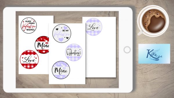 Valentin Button Sticker – Bild 6
