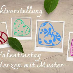 Herzen mit Muster