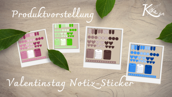 Sticker Valentin Herzen, KiKo Art