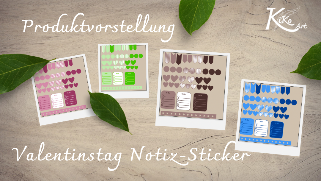 Sticker Valentin Herzen, KiKo Art