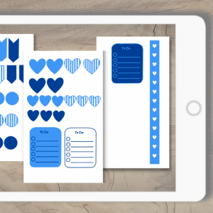 Valentinstag Notiz Sticker für Planer