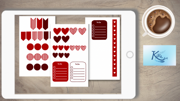 Valentinstag Notiz Sticker für Planer – Bild 5