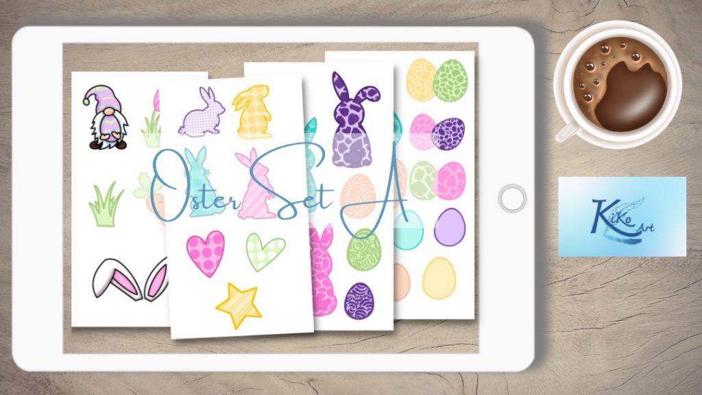 Sticker Ostern, KiKo Art