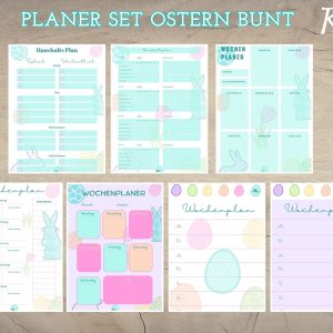Planer Set Ostern bunt