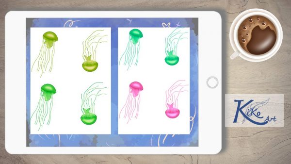Digital Sticker Set Quallen – Bild 3