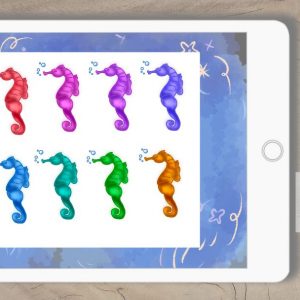 Digital Sticker Set Seepferdchen