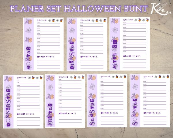 Planer Halloween Geister, Kürbisse und Süßigkeiten – Bild 4