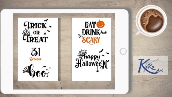 Lettering Halloween, KiKo Art