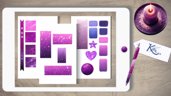 Kristall Sticker Set – Bild 3