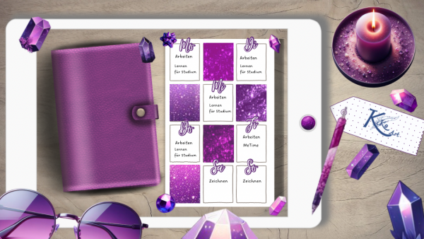 Kristall Sticker Set – Bild 2