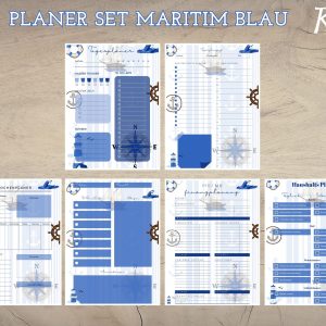 Planer Set Maritim blau