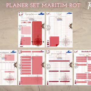 Planer Set Maritim rot