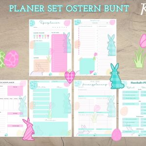 Planer Set Ostern bunt