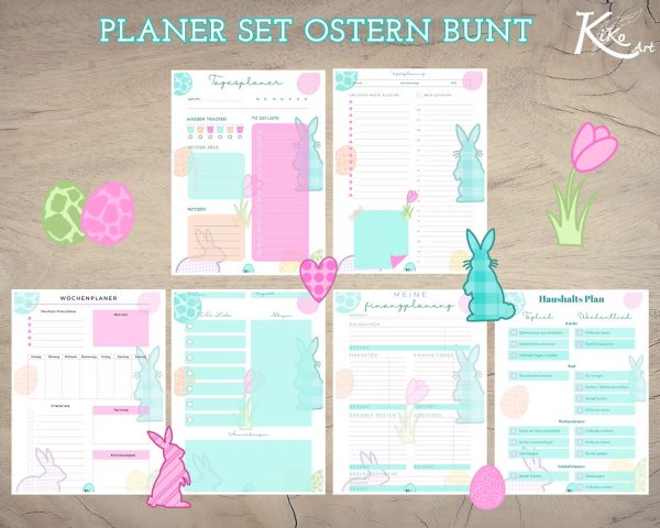 Planer Set Ostern Hase, KiKo Art