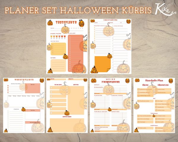 Planer Halloween Kürbisse