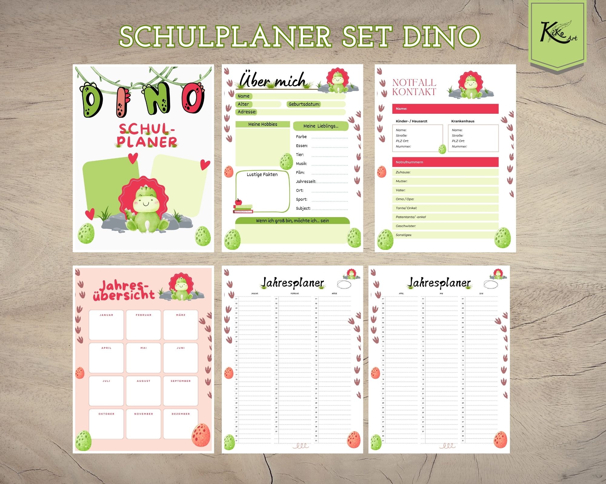 250825 Planer Schulplaner Dino1
