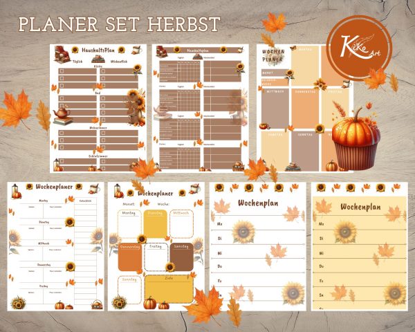 Planer Set Herbst – Bild 2