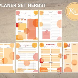 Planer Set Herbstblätter