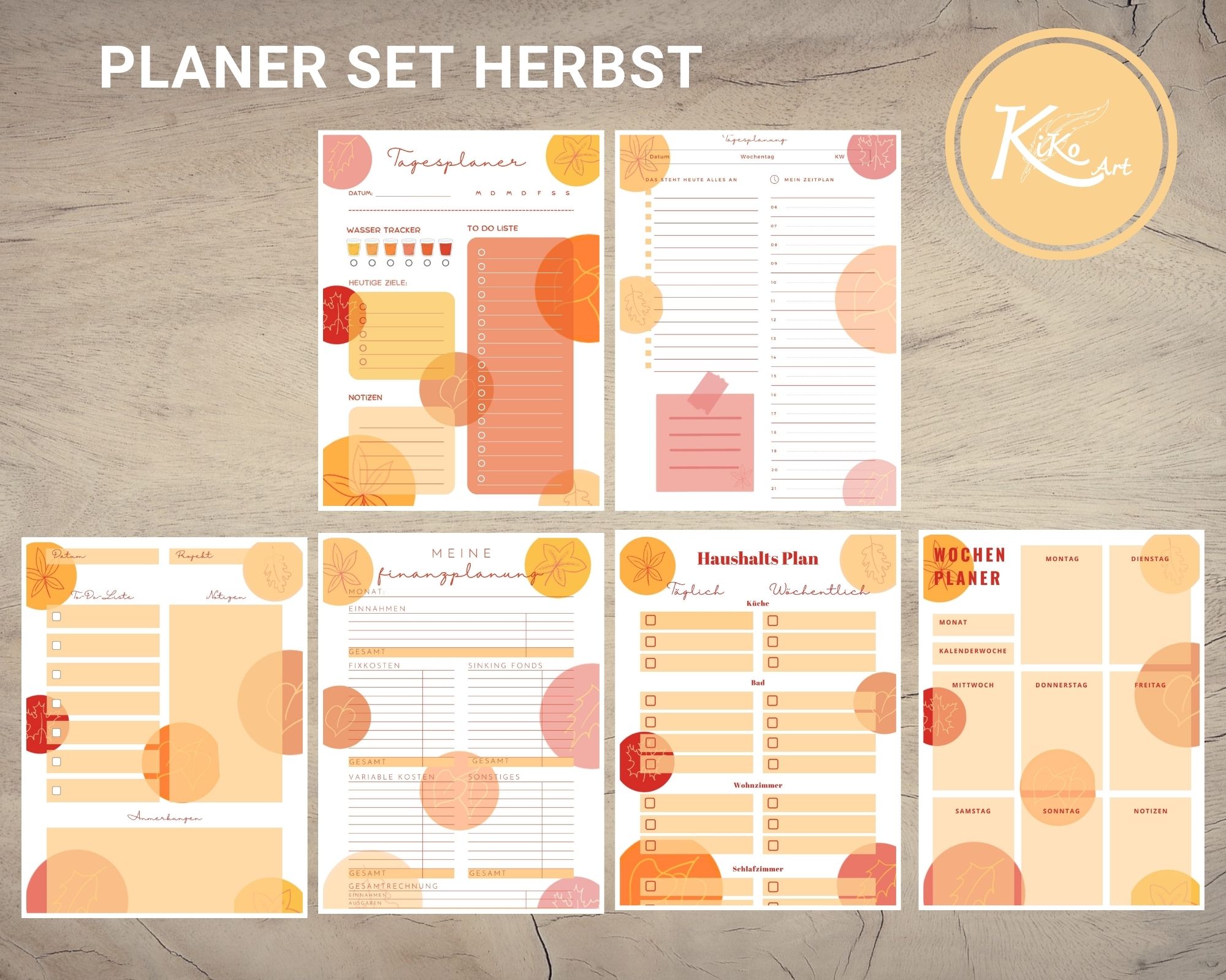 Planer Set Herbst, KiKo Art